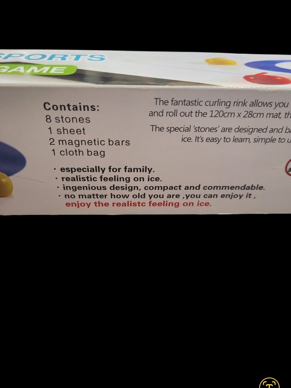 Curling Game - Blue/Red/Yellow - Picture 2 of 4